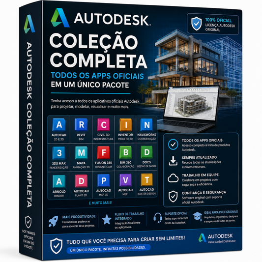 Autodesk Coleção Completa - Todos os Apps em um Único Pacote