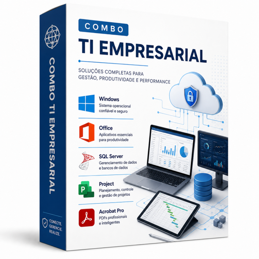 Combo TI Empresarial Windows + Office + SQL Server + Project + Acrobat Pro